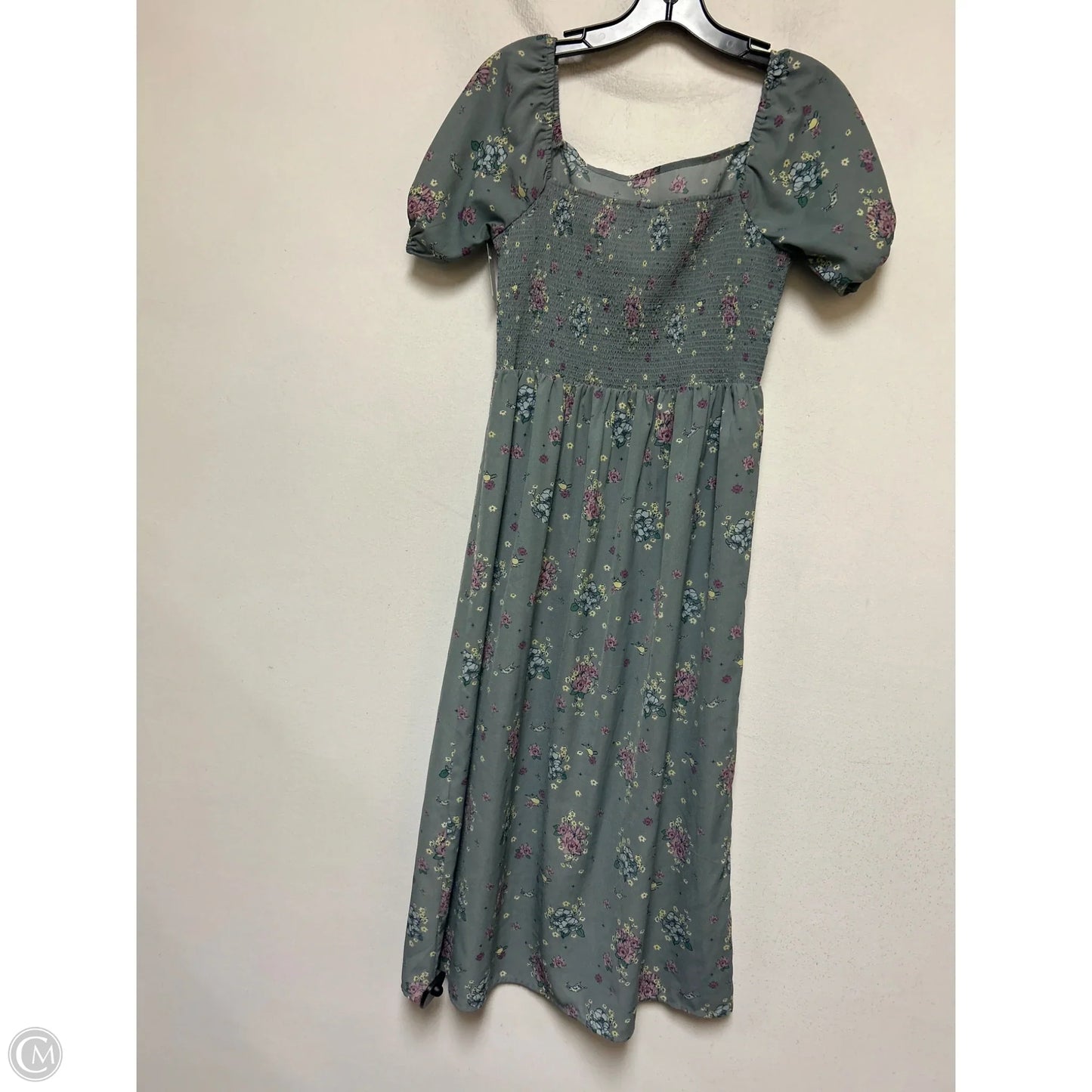 Dress Casual Midi By Walt Disney In Floral Print, Size: S