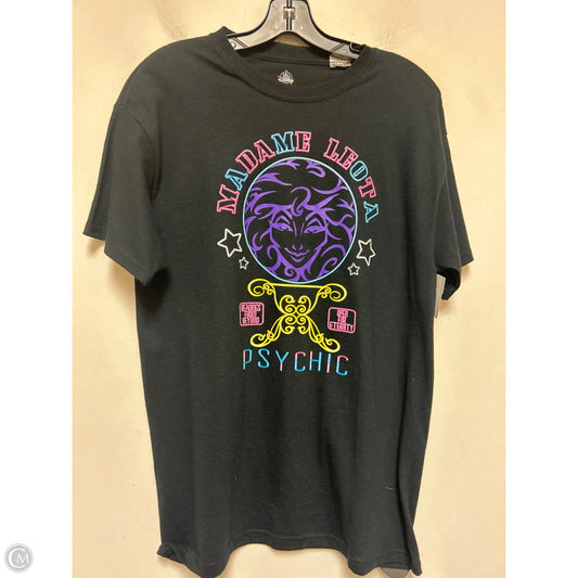 Top Short Sleeve Basic By Walt Disney In Black, Size: M