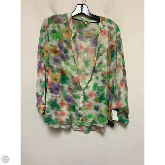 Top Short Sleeve By Pilcro In Tie Dye Print, Size: S