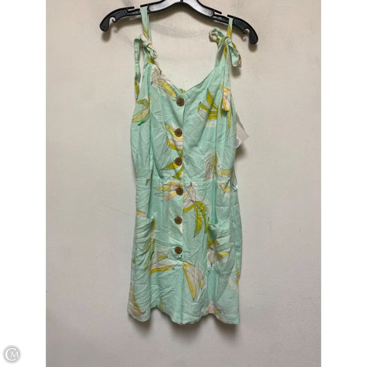 Romper By Lc Lauren Conrad In Blue & Yellow, Size: L