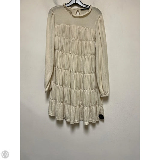 Dress Casual Short By Vero Moda In Cream, Size: S