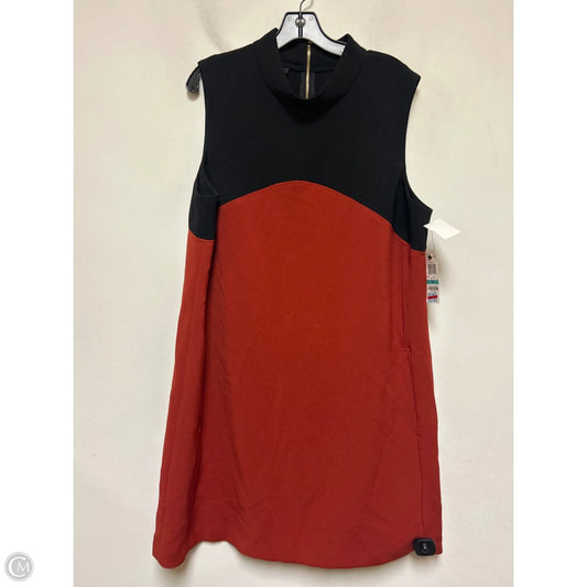 Dress Casual Midi By Alfani In Black & Orange, Size: Xl