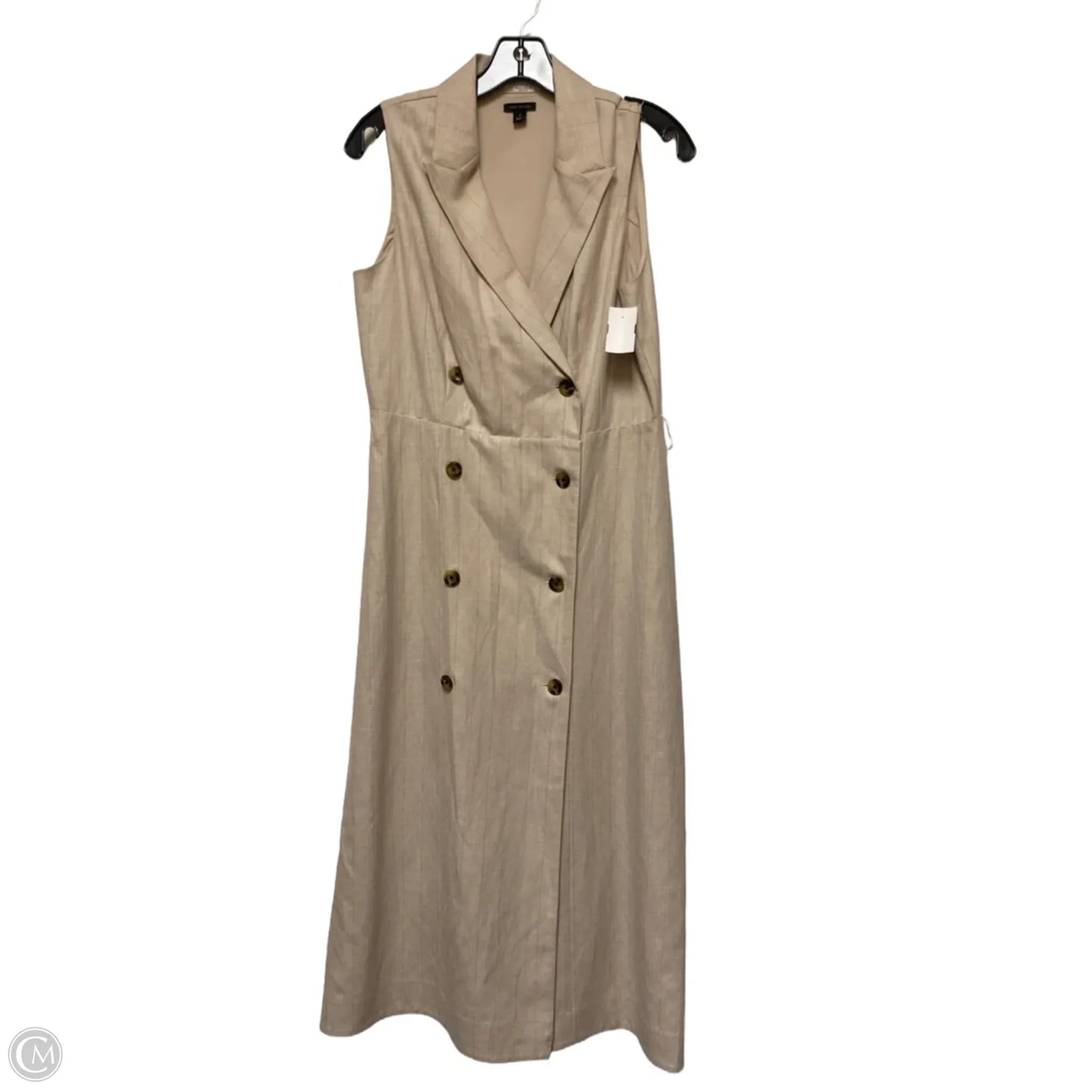 Dress Casual Maxi By Ann Taylor In Tan, Size: S