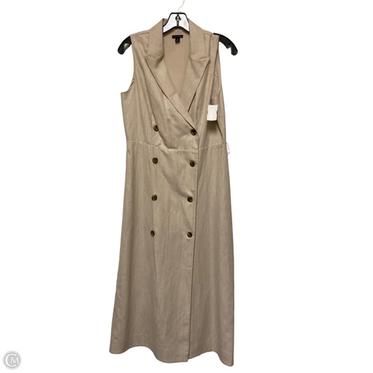 Dress Casual Maxi By Ann Taylor In Tan, Size: S