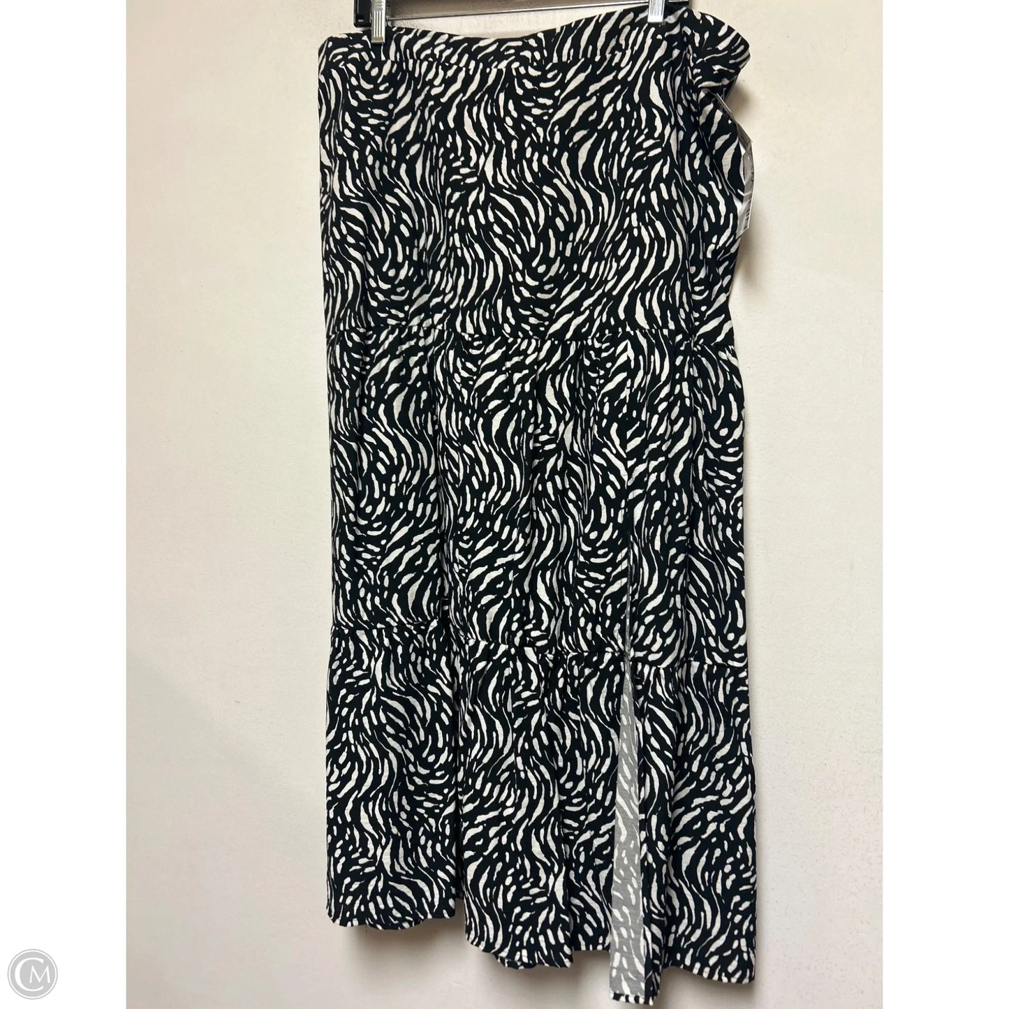 Skirt Maxi By Nine West In Black & White, Size: 20