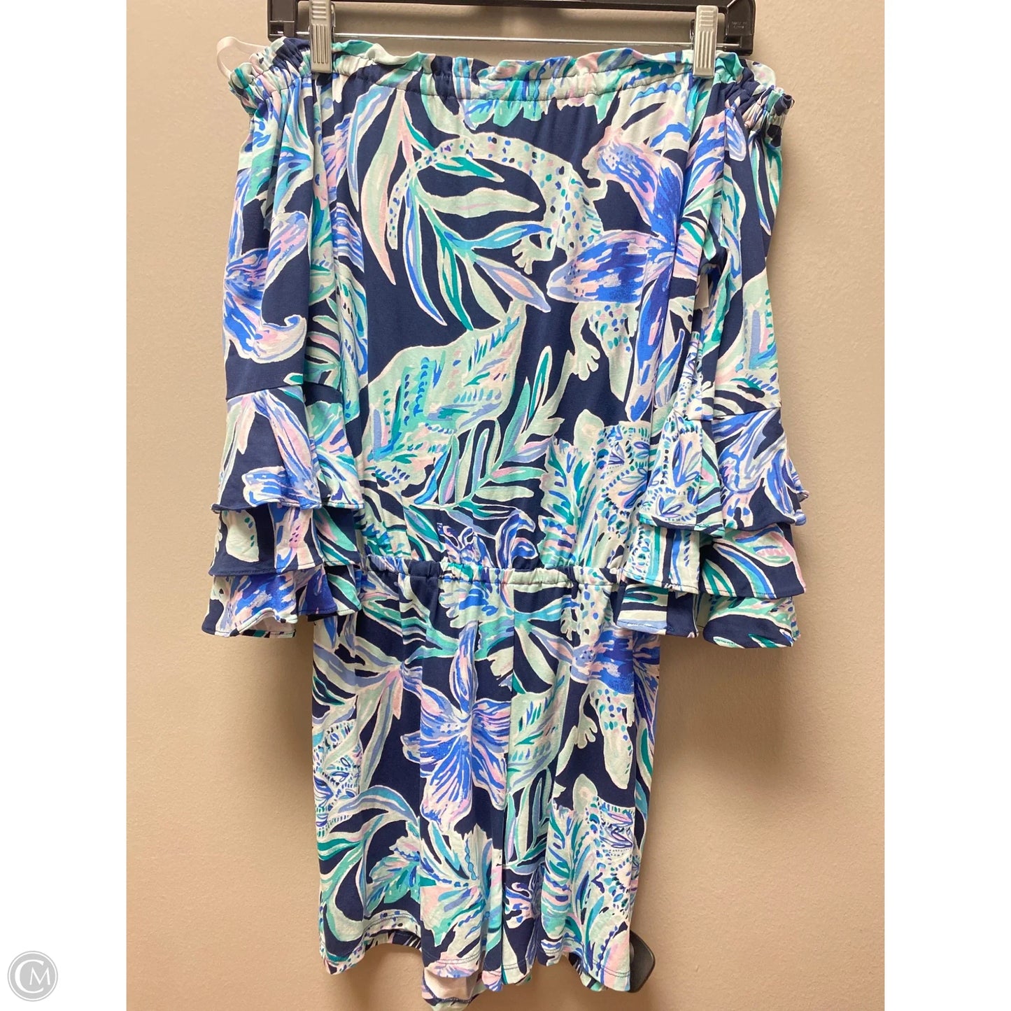 Romper Designer By Lilly Pulitzer In Blue, Size: S