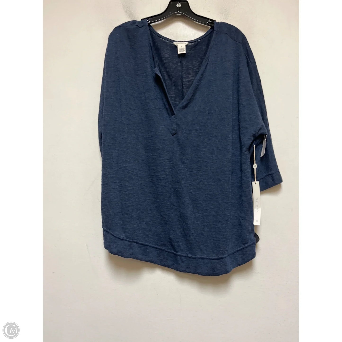 Top Short Sleeve By Caslon In Blue, Size: Xxl