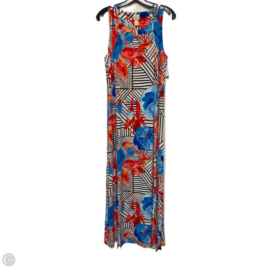 Dress Casual Maxi By Chicos In Multi-colored, Size: M
