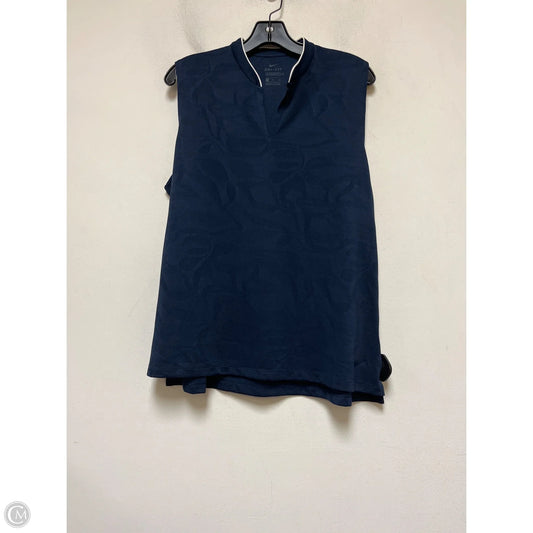 Athletic Tank Top By Nike Apparel In Navy, Size: Xl