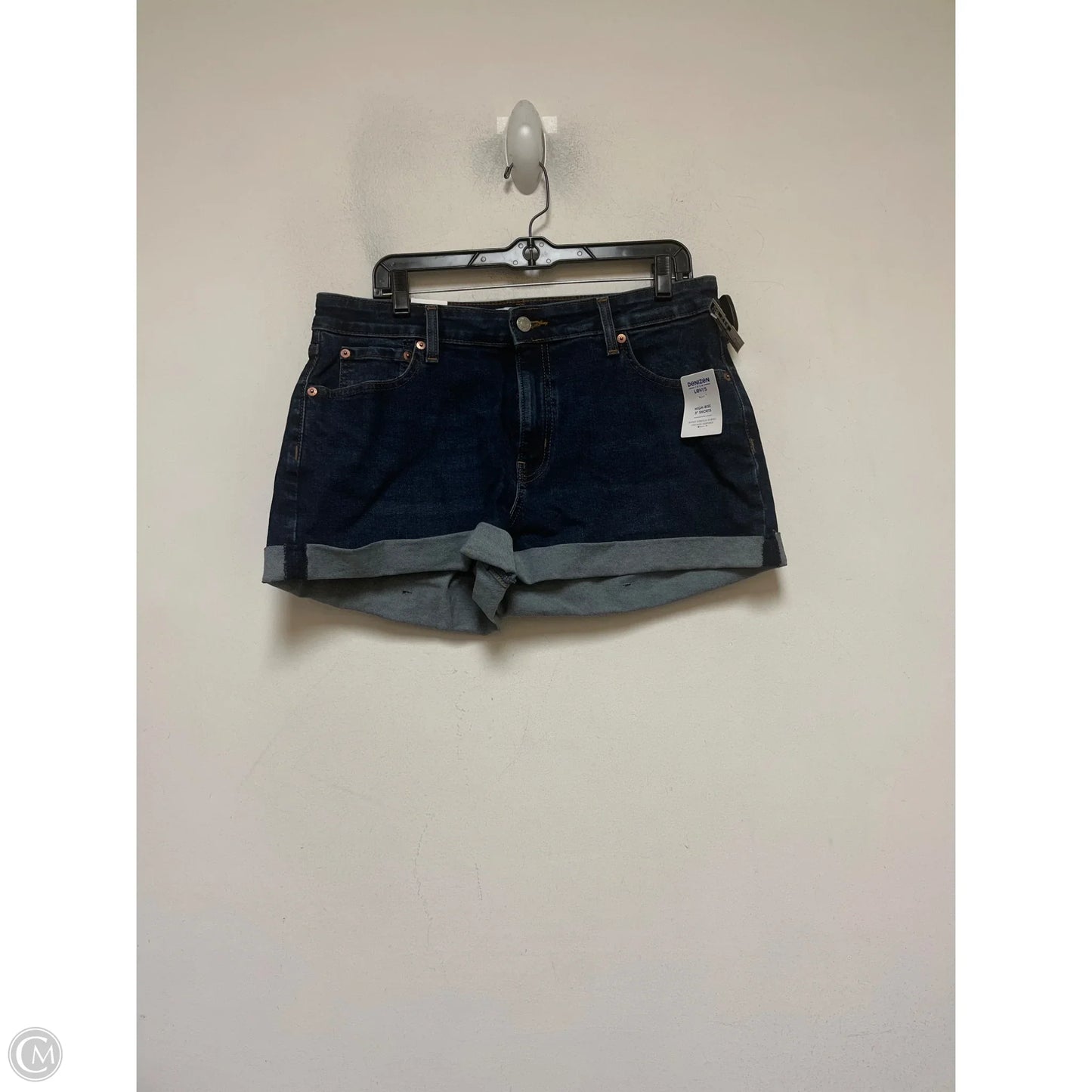 Shorts By Levis In Blue Denim, Size: 14