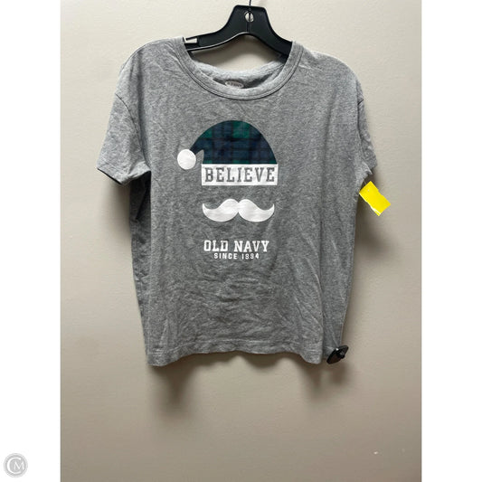 Top Short Sleeve Basic By Old Navy In Grey, Size: Xs