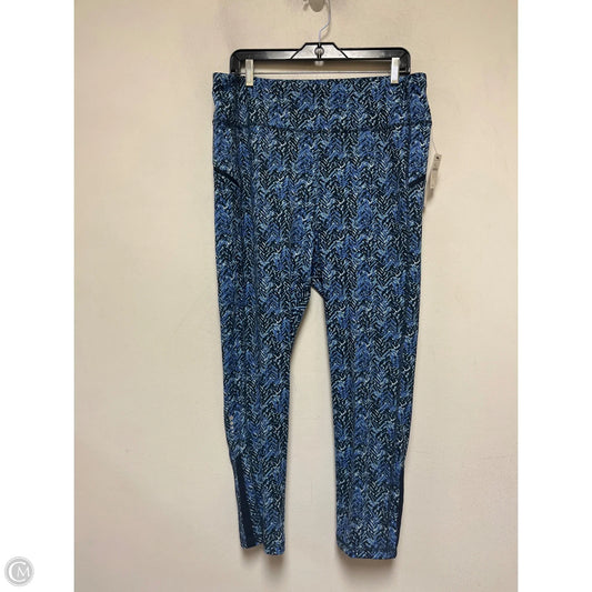 Athletic Leggings By Talbots In Blue, Size: Xl