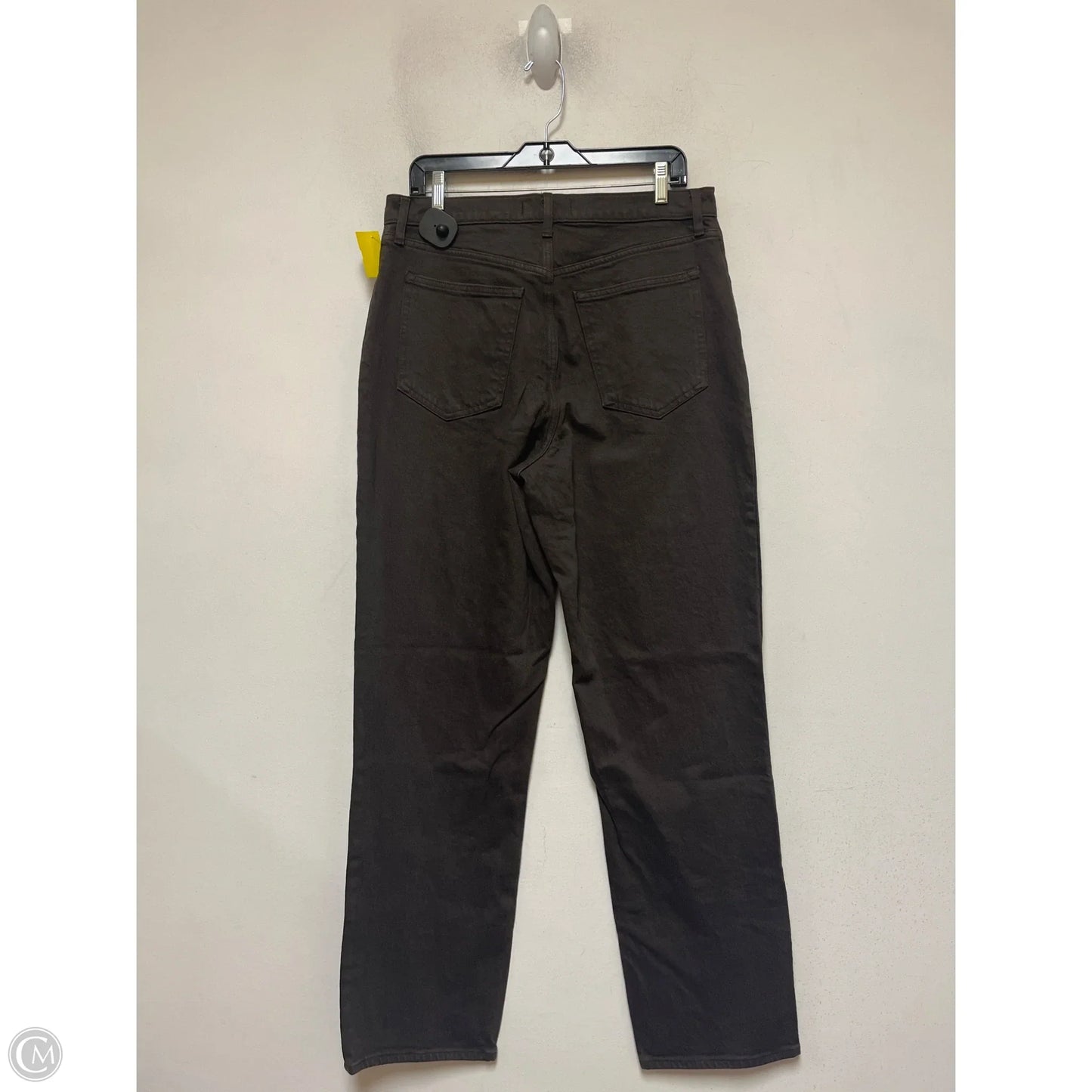 Jeans Wide Leg By Abercrombie And Fitch In Brown Denim, Size: 12