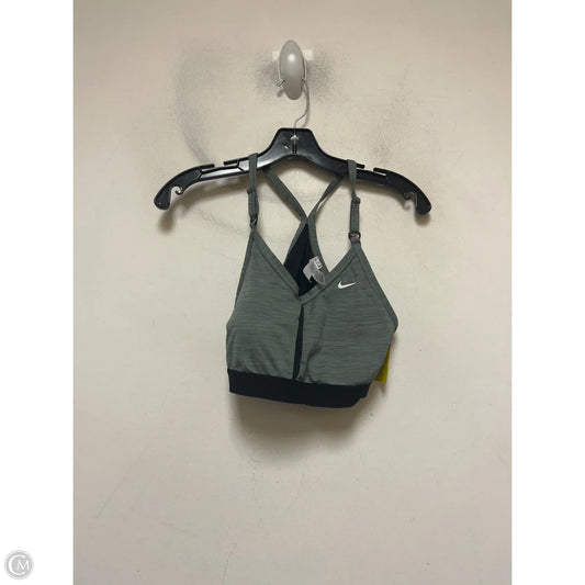 Athletic Bra By Nike Apparel In Black & Grey, Size: L