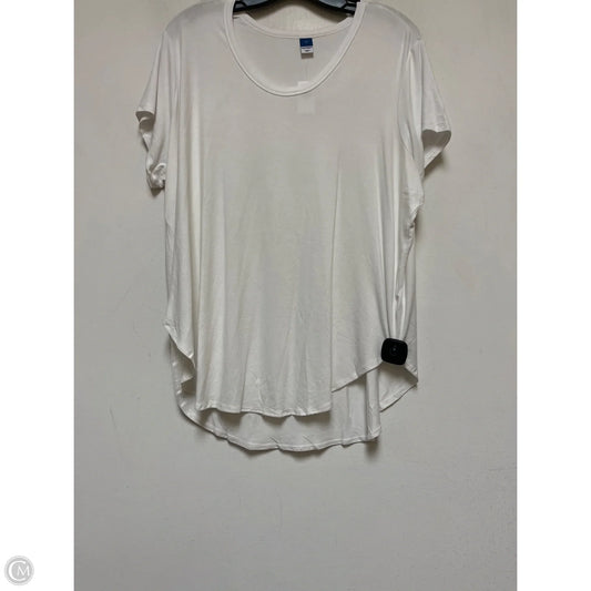 Top Short Sleeve Basic By Old Navy In White, Size: L