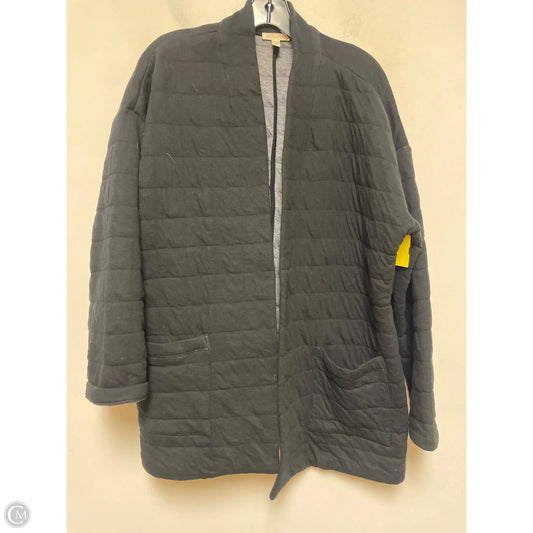 Jacket Puffer & Quilted By Eileen Fisher In Black, Size: L