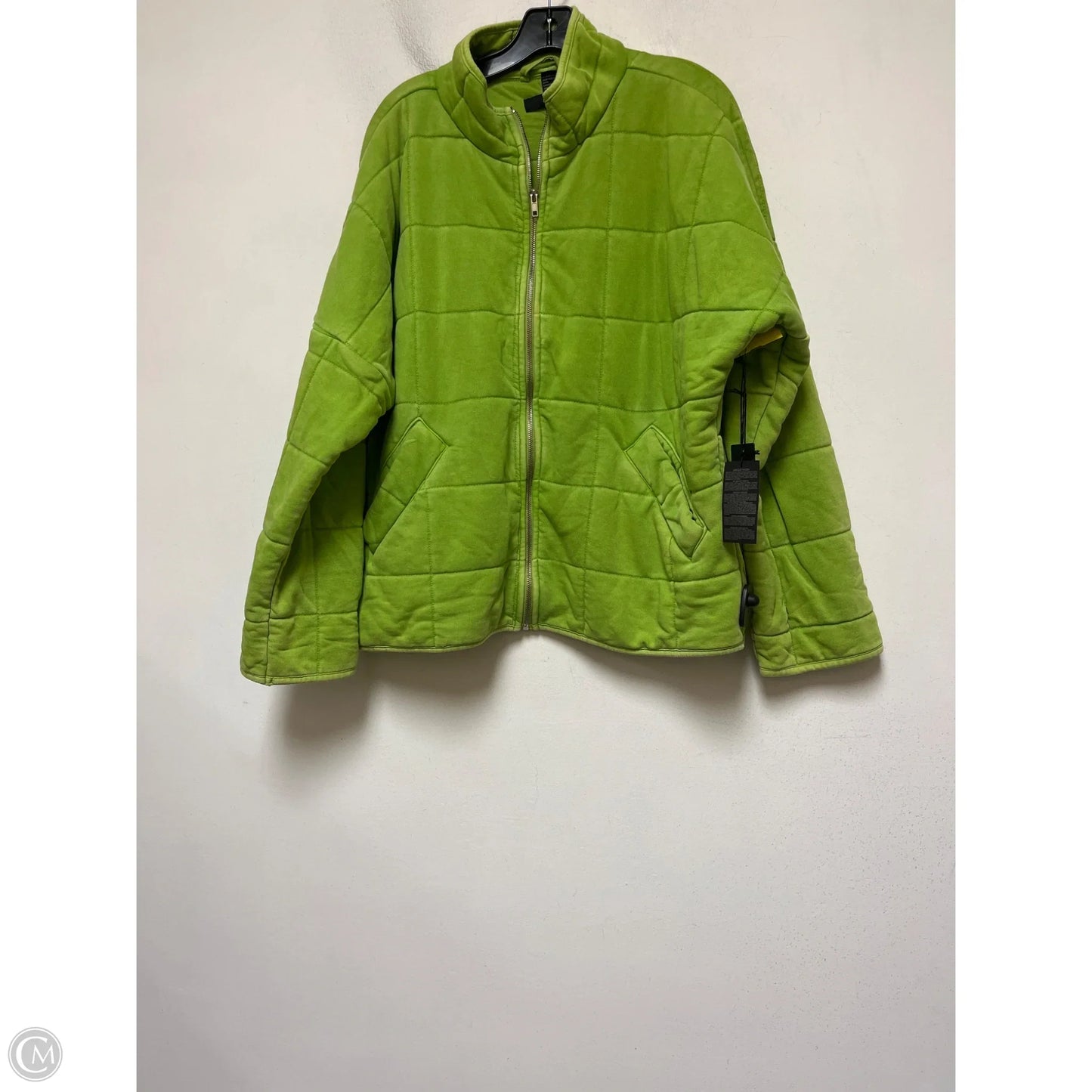 Jacket Puffer & Quilted By Forever 21 In Green, Size: L