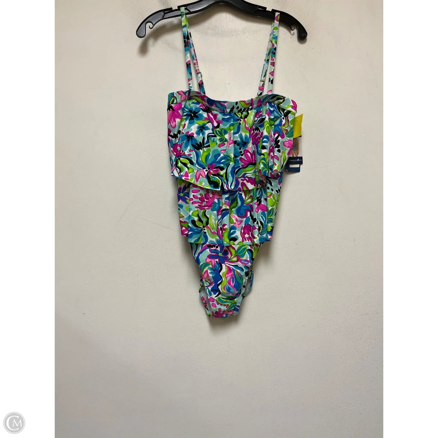 Swimsuit By Caribbean Joe In Multi-colored, Size: Xl