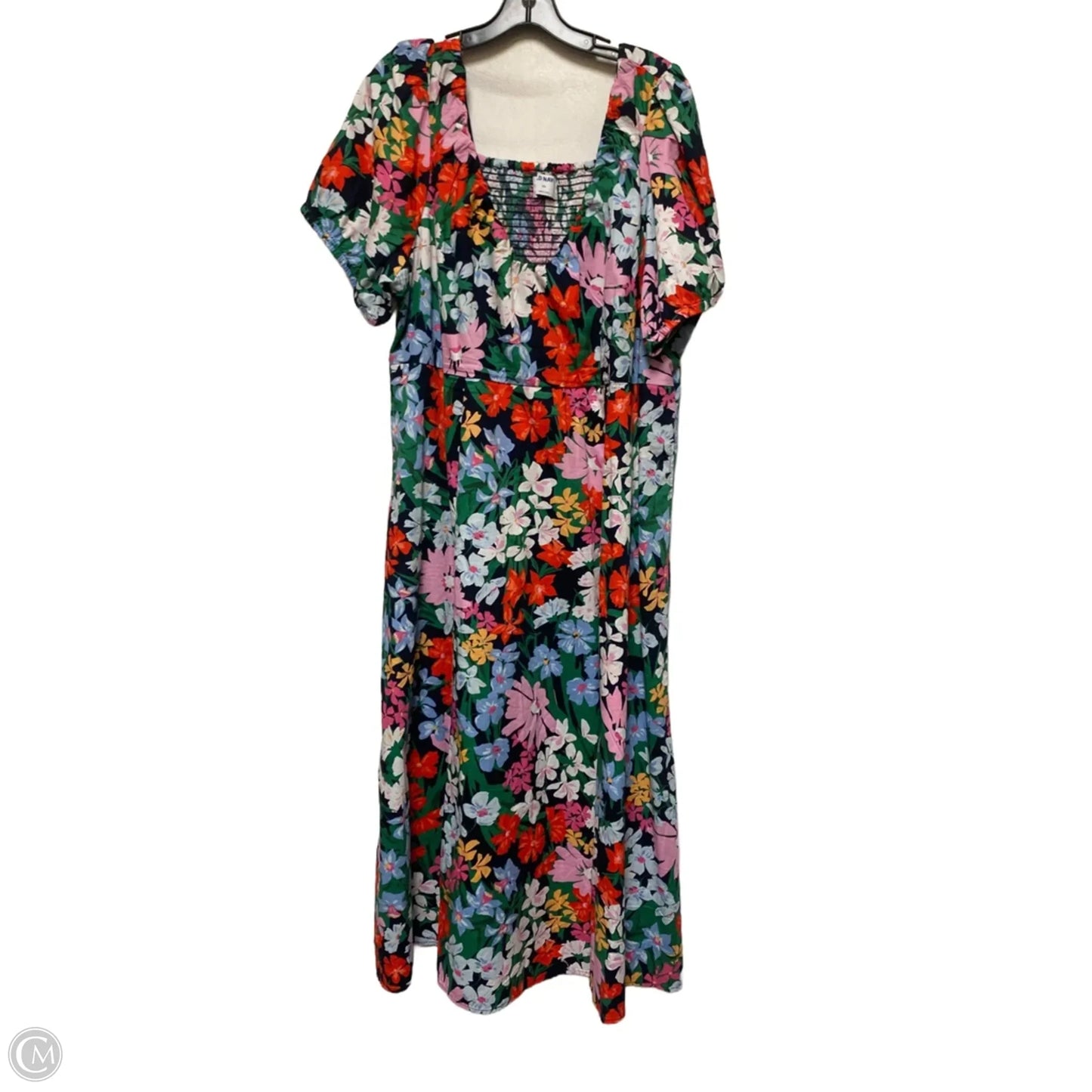 Dress Casual Midi By Old Navy In Floral Print, Size: Xxl