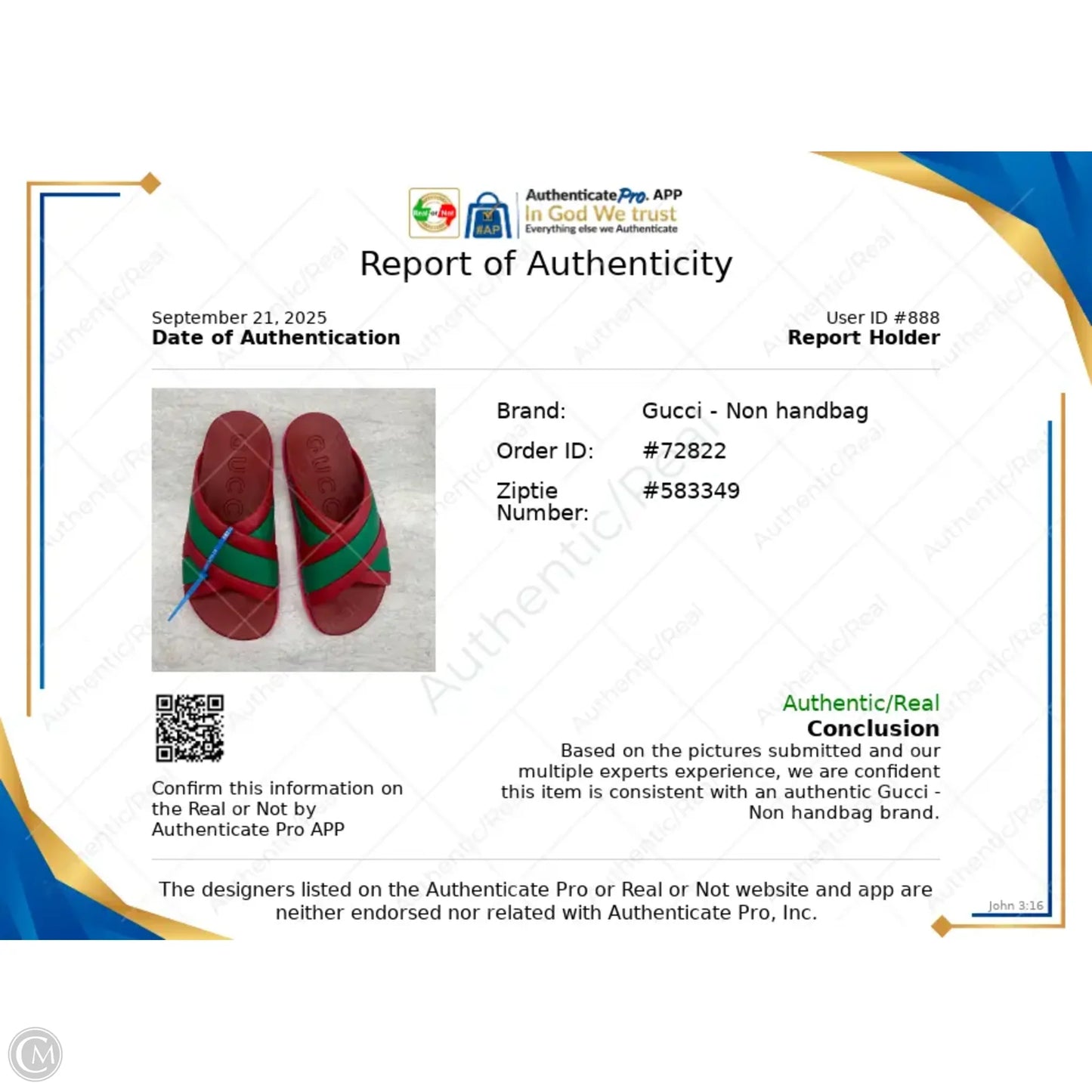 Sandals Luxury Designer By Gucci In Green & Red, Size: 9 (SZ 39)