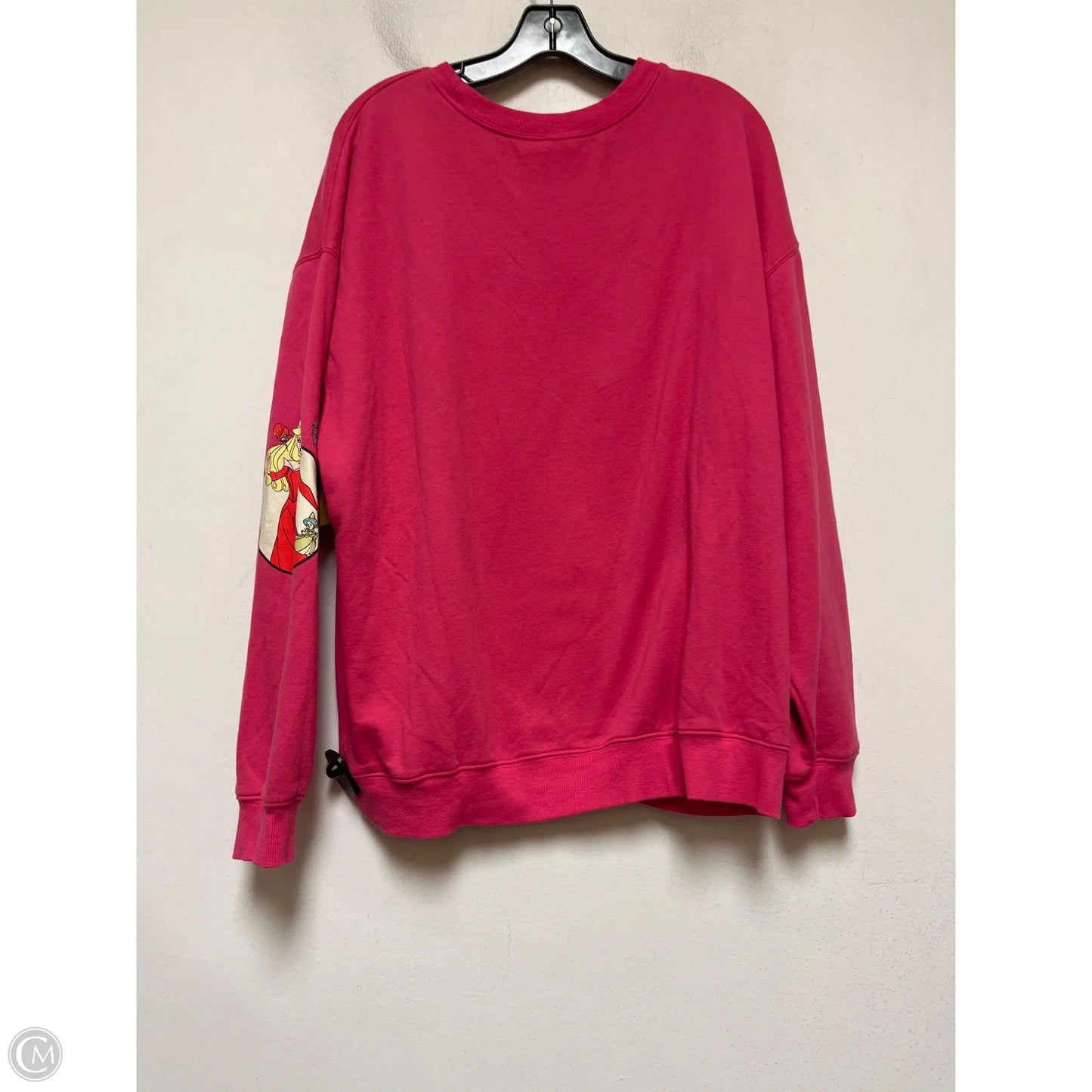 Sweatshirt Crewneck By Disney In Pink, Size: Xxl