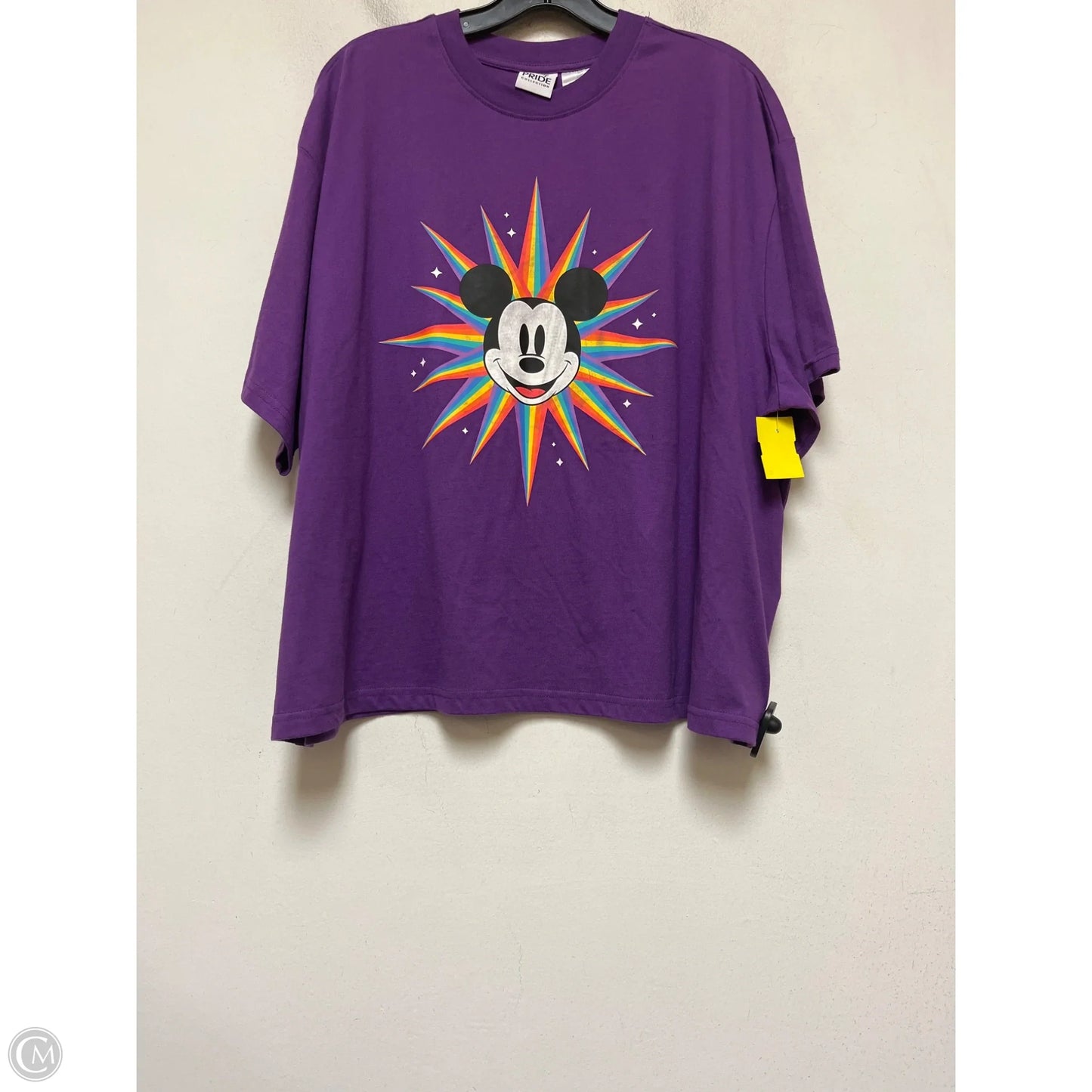 Top Short Sleeve Basic By Disney In Purple, Size: 1x
