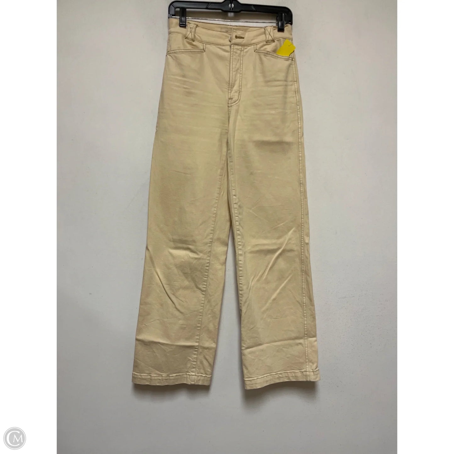 Jeans Wide Leg By Madewell In Cream, Size: 2