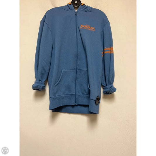 Sweatshirt Hoodie By Disney In Blue, Size: S
