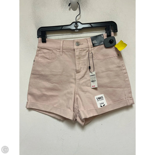 Shorts By Express In Pink Denim, Size: 0