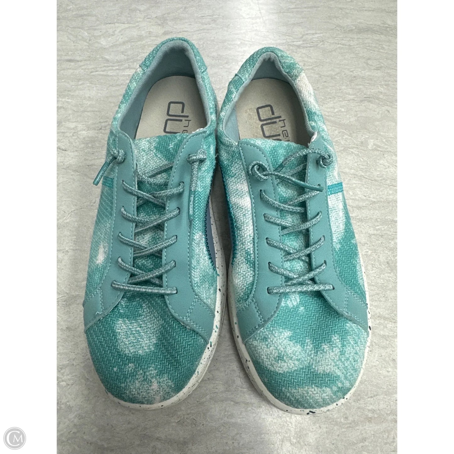 Shoes Flats By Hey Dude In Teal, Size: 10