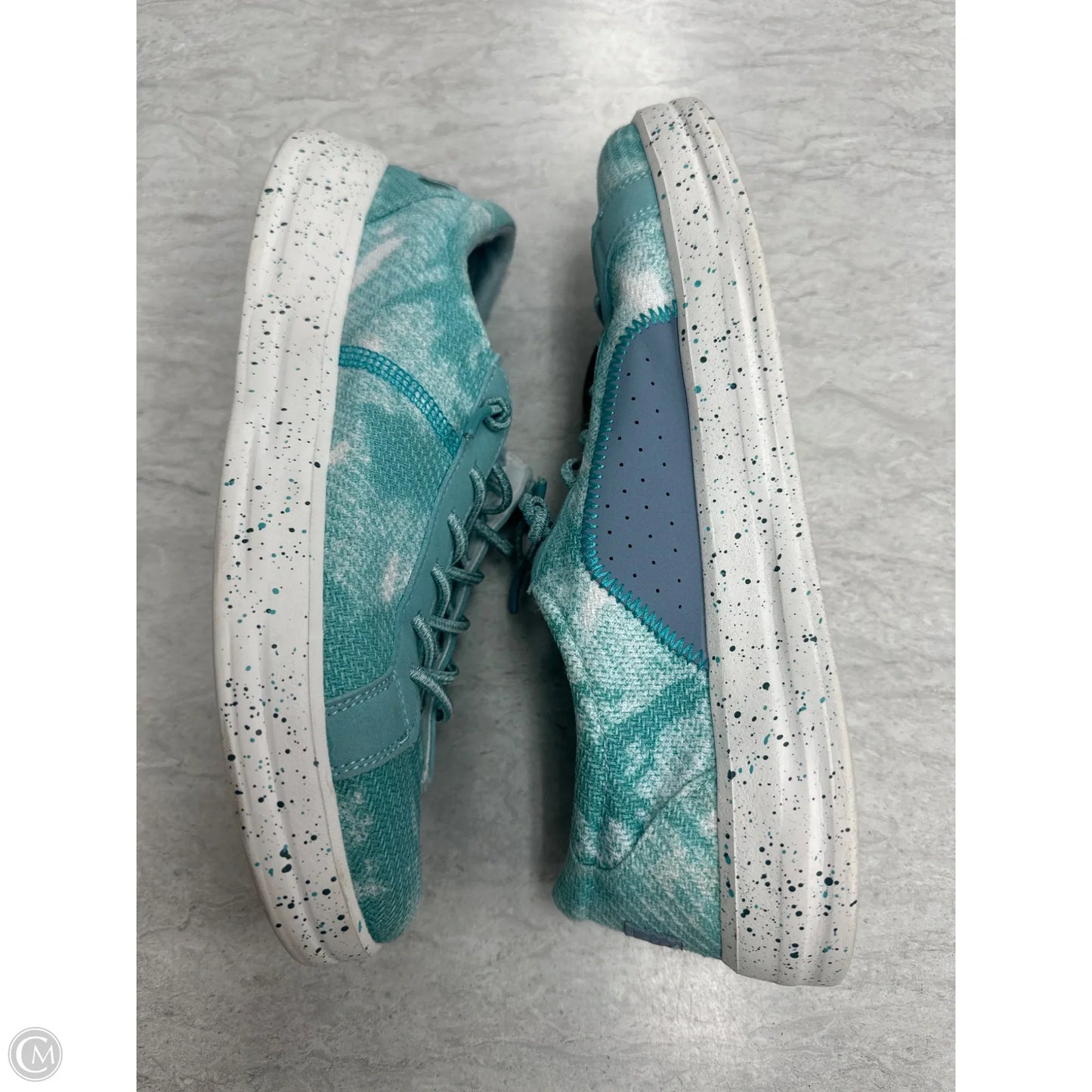 Shoes Flats By Hey Dude In Teal, Size: 10