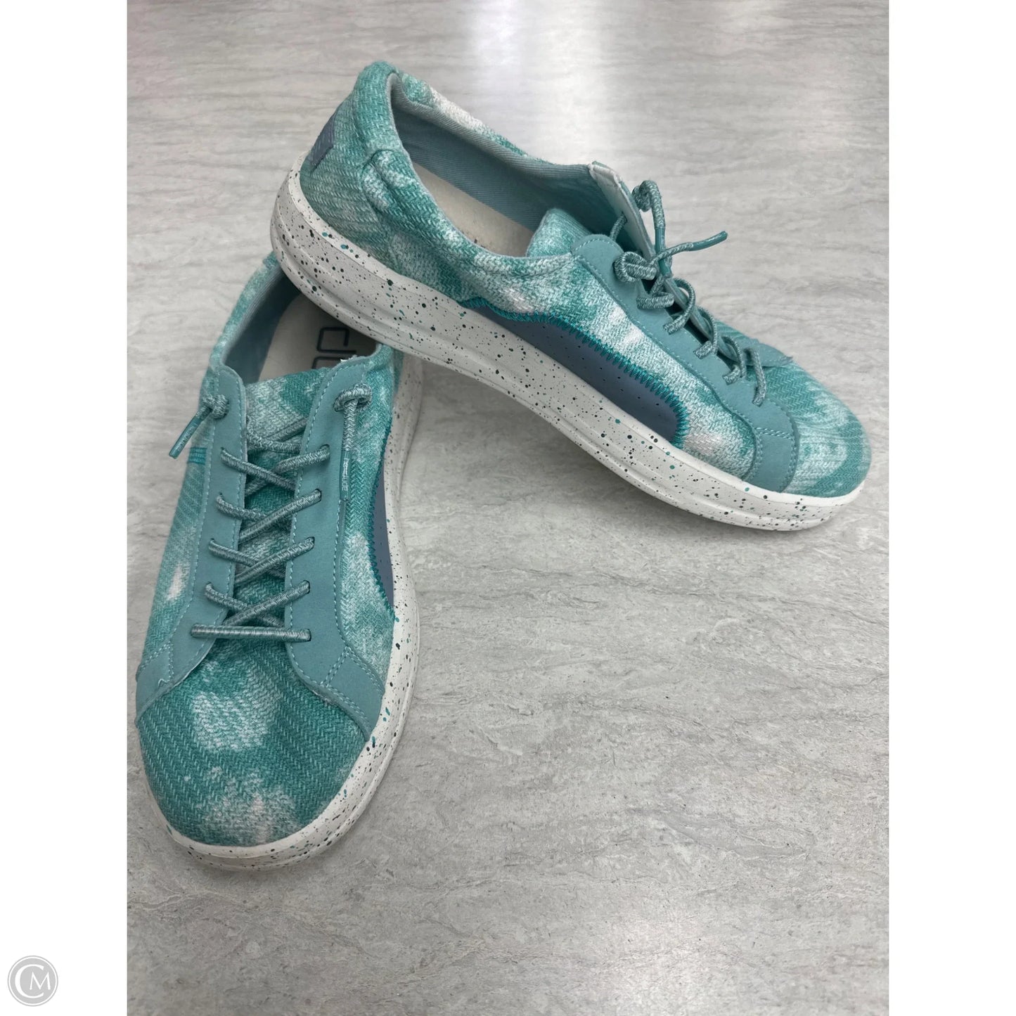 Shoes Flats By Hey Dude In Teal, Size: 10