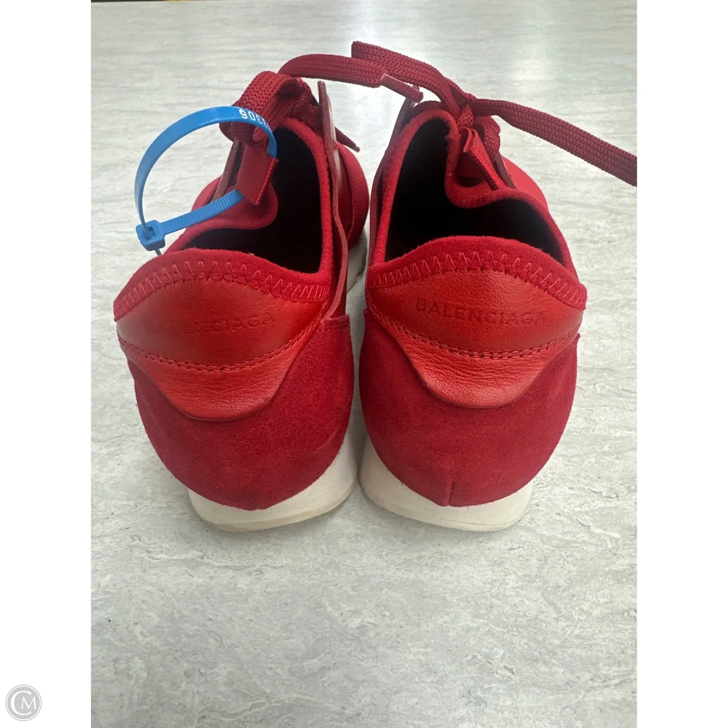 Shoes Luxury Designer By Balenciaga In Red, Size: 6