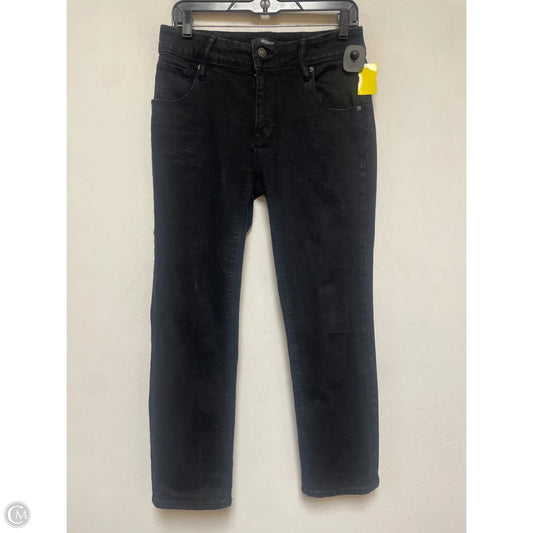 Jeans Straight By Hudson In Black Denim, Size: 8