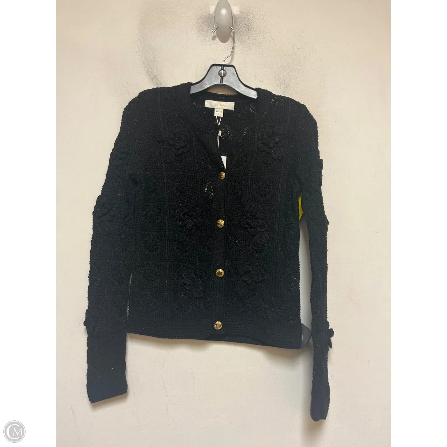 Sweater Cardigan Designer By Lilly Pulitzer In Black, Size: Xxs