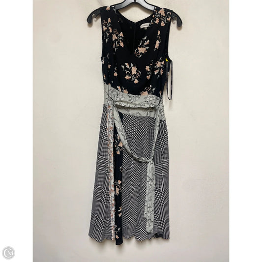 Dress Casual Midi By Calvin Klein In Multi-colored, Size: Xs