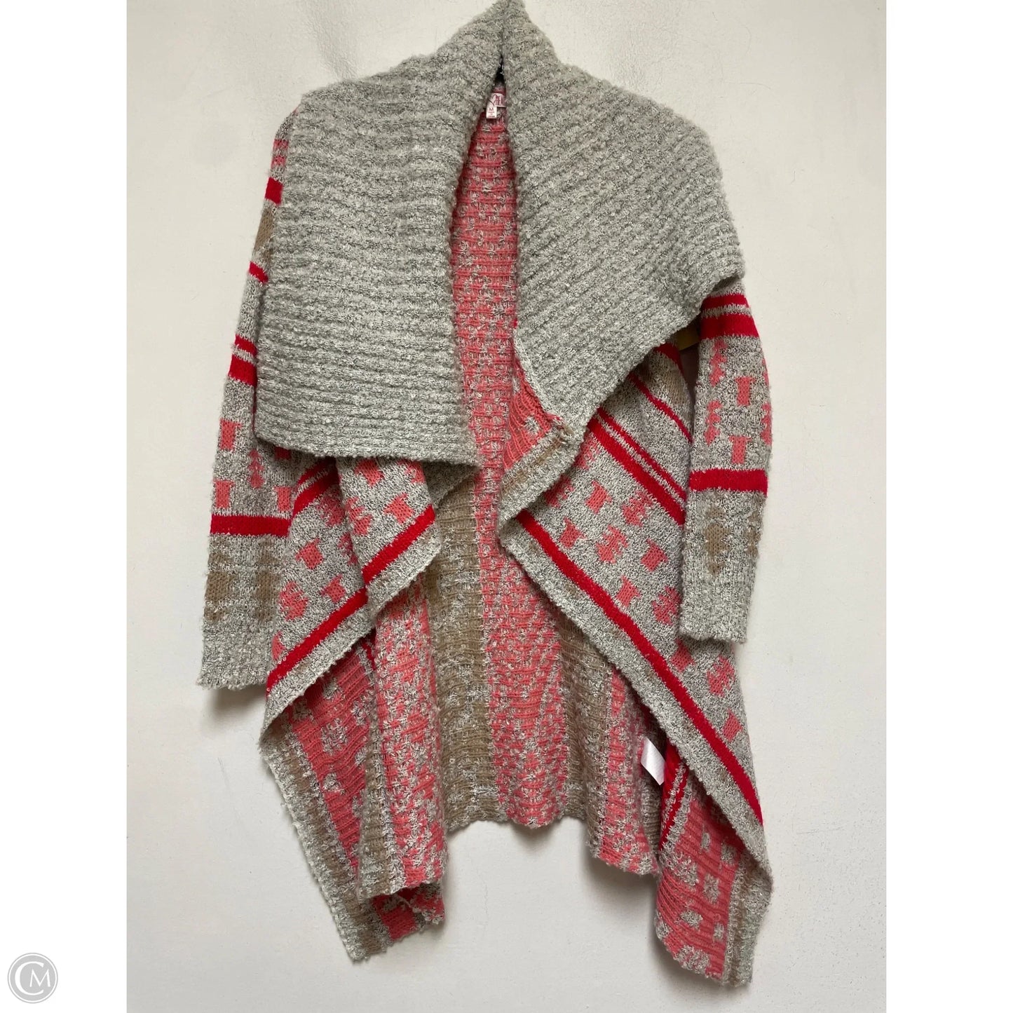 Sweater Cardigan By Woven Heart In Multi-colored, Size: M
