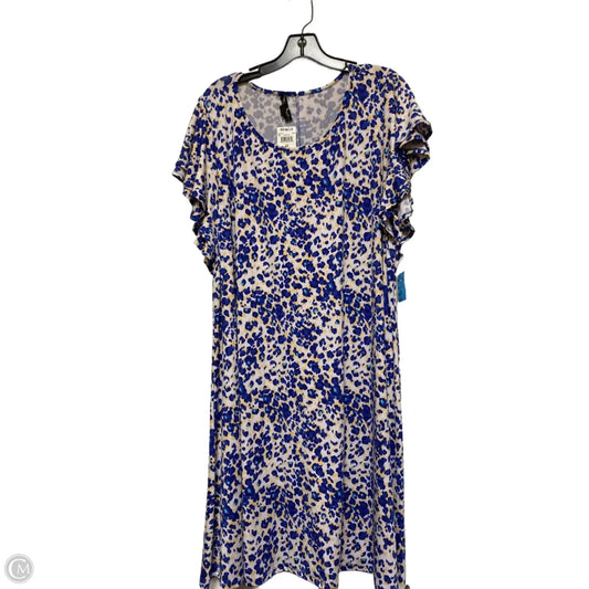 Dress Casual Midi By Clothes Mentor In Multi-colored, Size: 2x