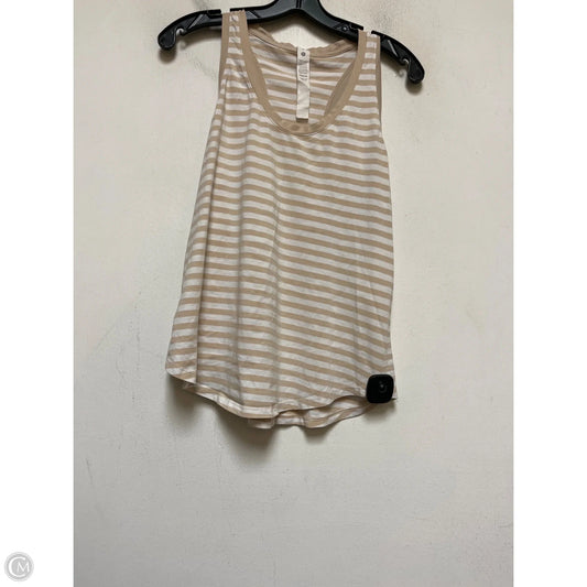 Athletic Tank Top By Lululemon In Striped Pattern, Size: 8
