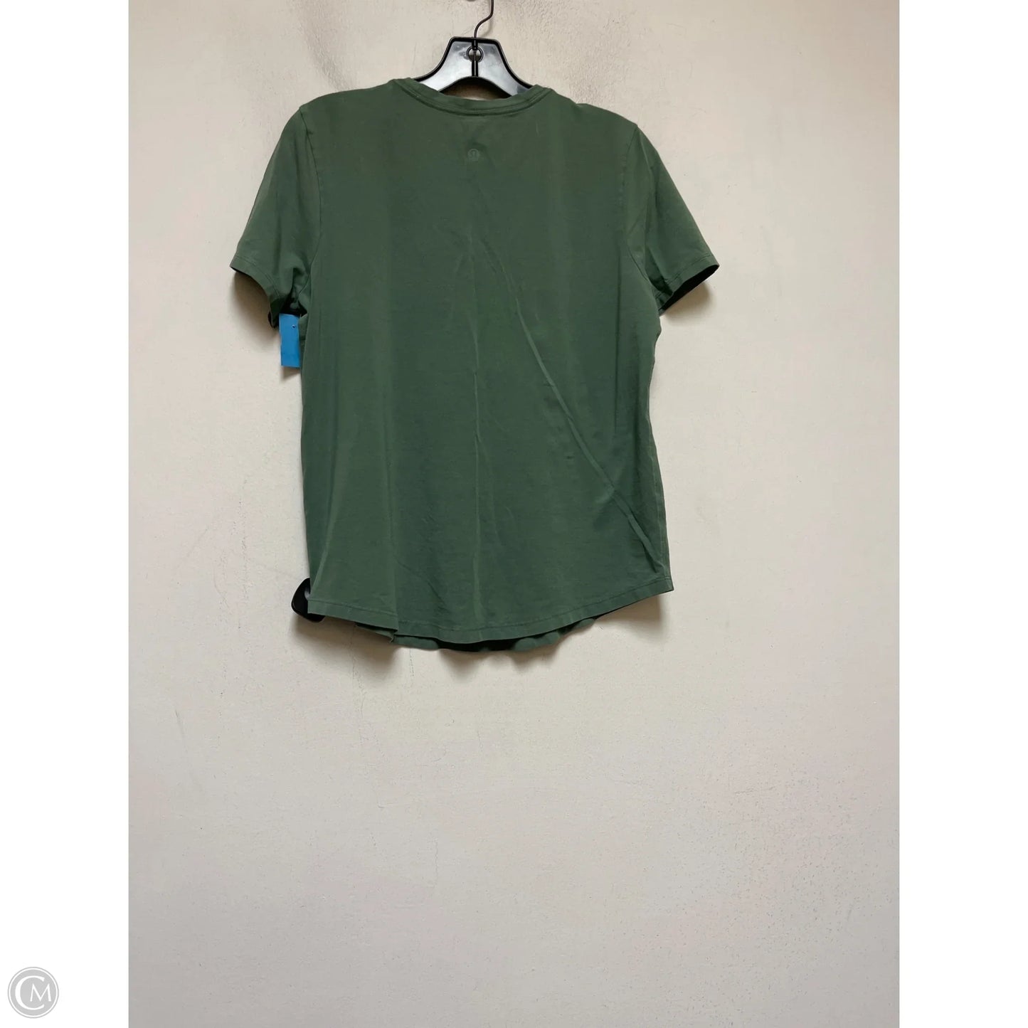 Athletic Top Short Sleeve By Lululemon In Green, Size: 8
