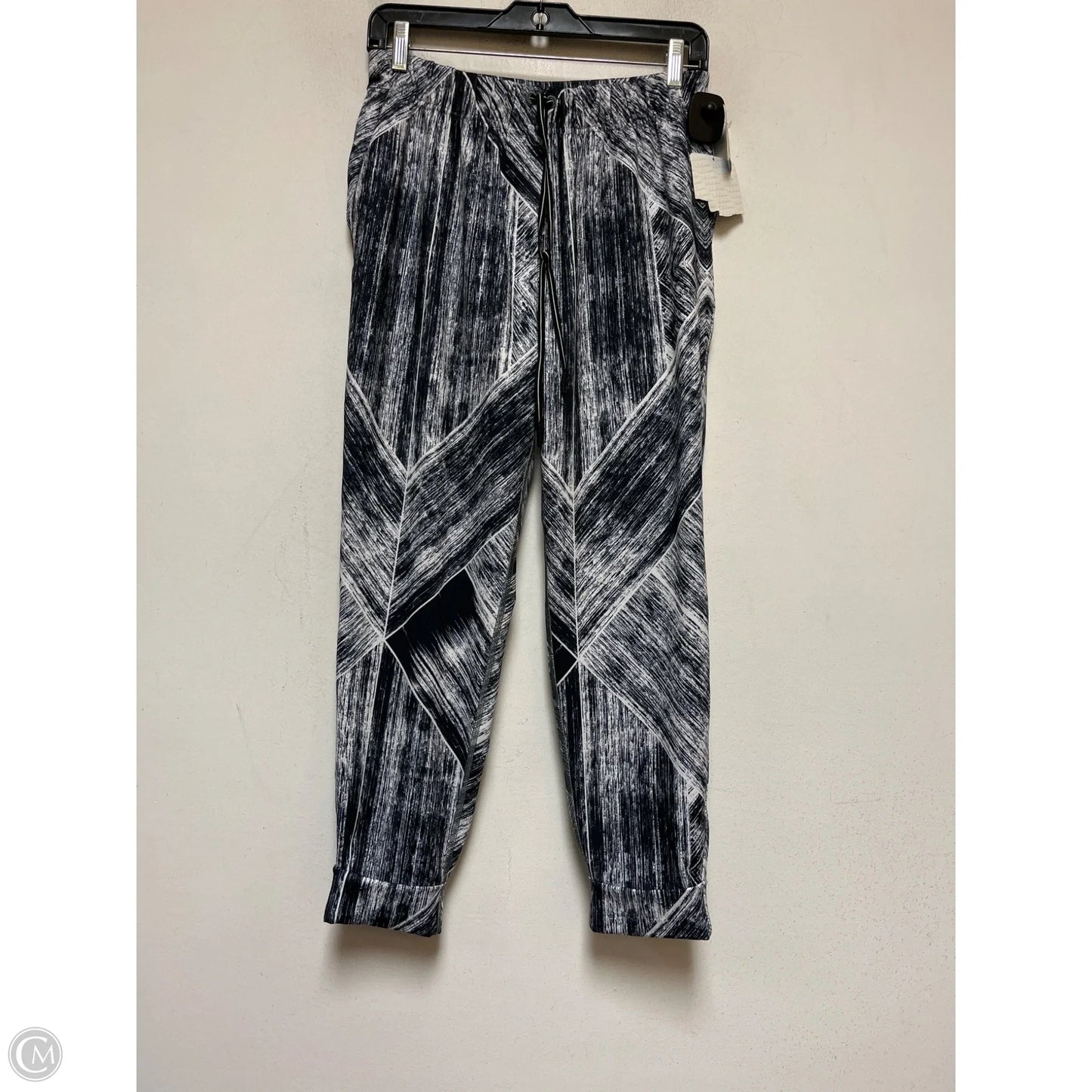 Athletic Pants By Lululemon In Black & White, Size: 4