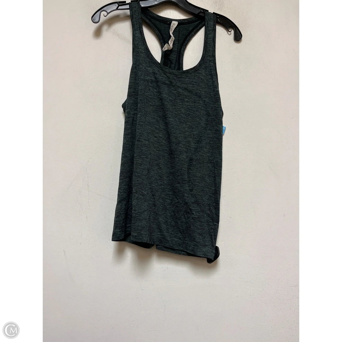 Athletic Tank Top By Lululemon In Black & Green, Size: 10