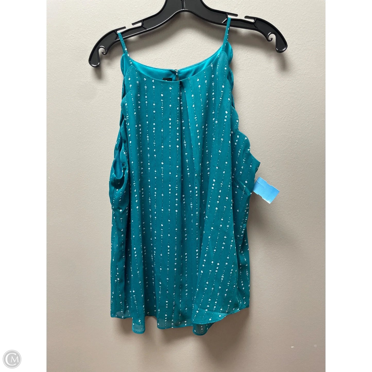 Top Sleeveless By Fortune & Ivy In Teal, Size: Xl