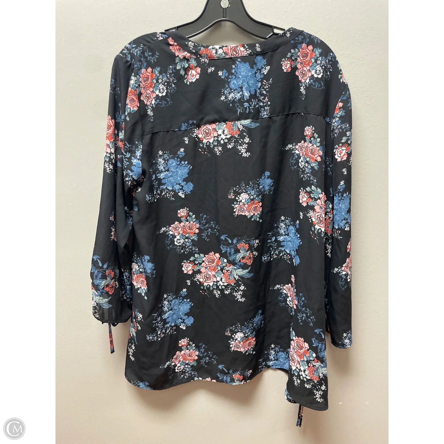 Top Long Sleeve By Everleigh In Floral Print, Size: Xl