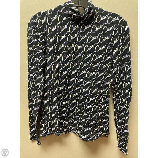 Top Long Sleeve Basic By Maeve In Black & Blue, Size: M