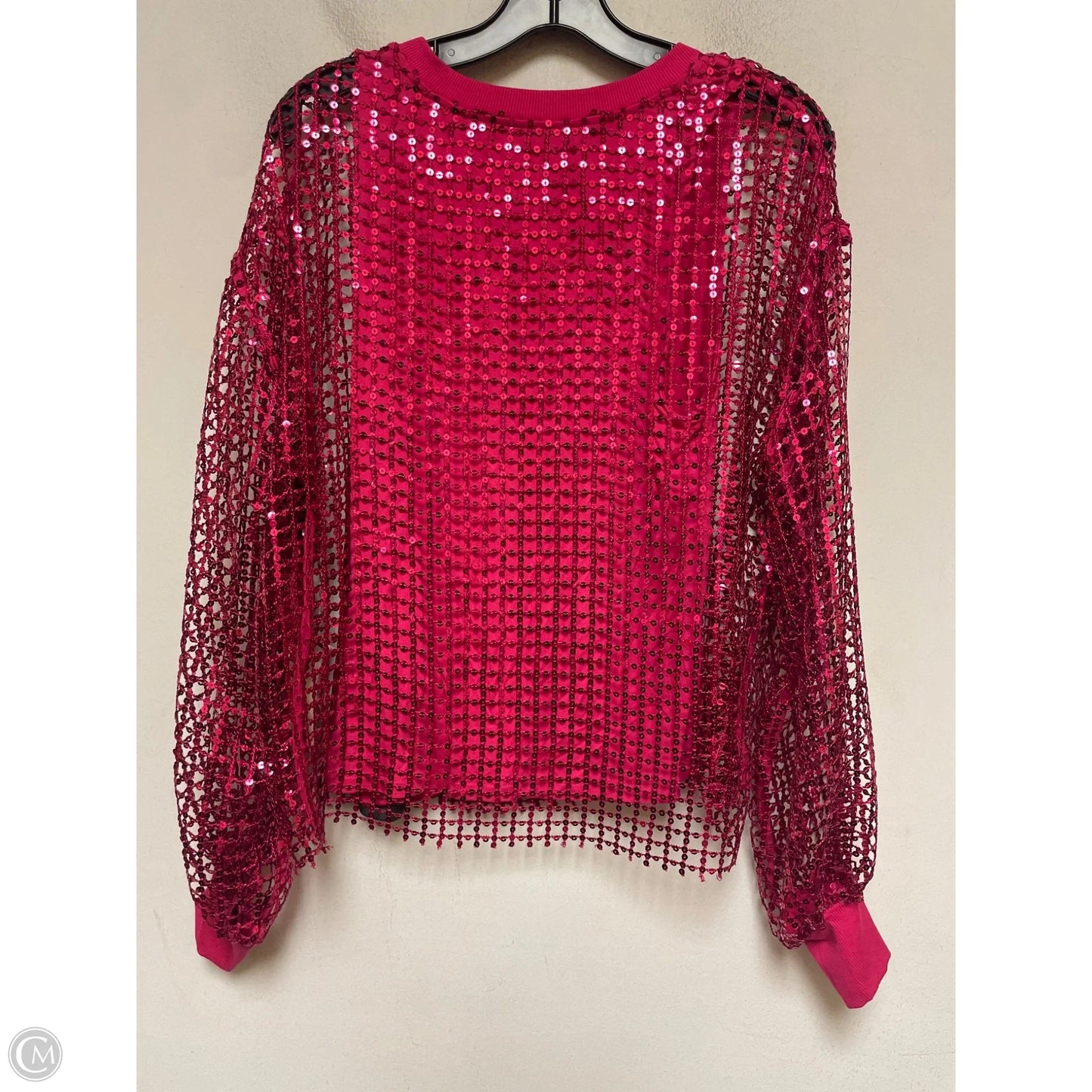 Top Long Sleeve By Pilcro In Pink, Size: S