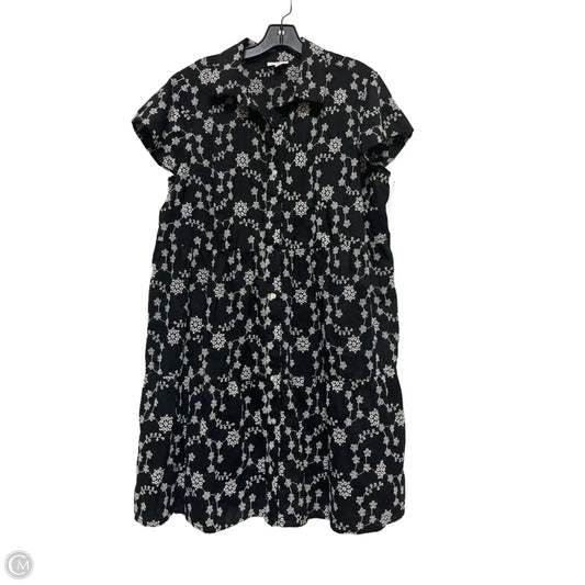 Dress Casual Short By J. Jill In Black & White, Size: Xlp