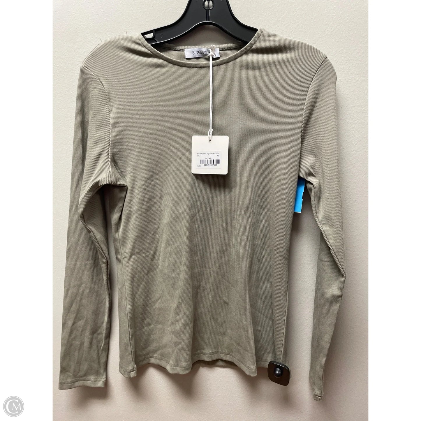 Top Long Sleeve Basic By Clothes Mentor In Green, Size: Xs