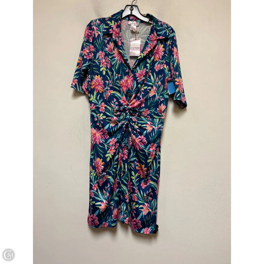Dress Casual Short By Stella Parker In Floral Print, Size: L