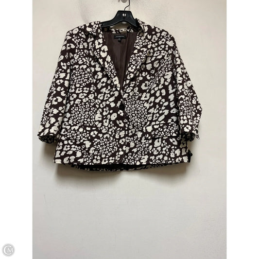 Blazer By Notations In Brown & White, Size: Xlp